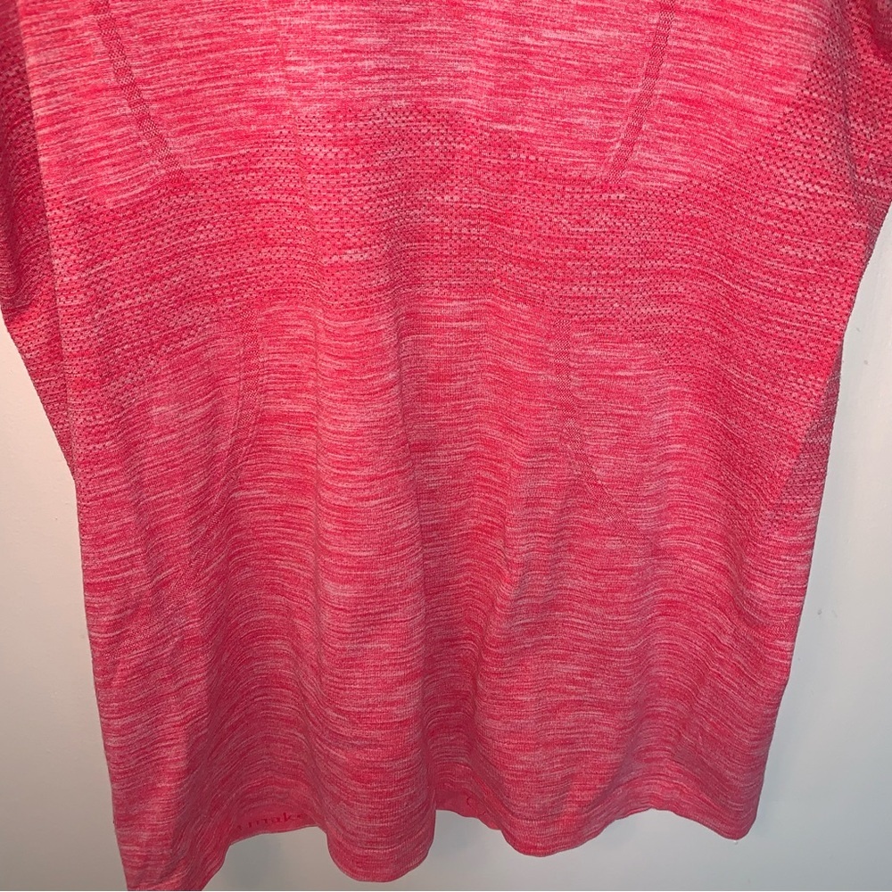Lululemon Swiftly Heathered Pink Athletic Top 10 - Picture 5 of 5